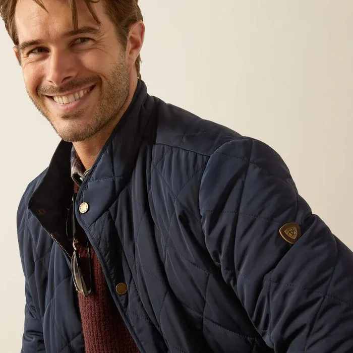 Men Jackets and Vests Ariat Woodside Jacket Navy Men Jackets and Vests Ariat Woodside Jacket Navy