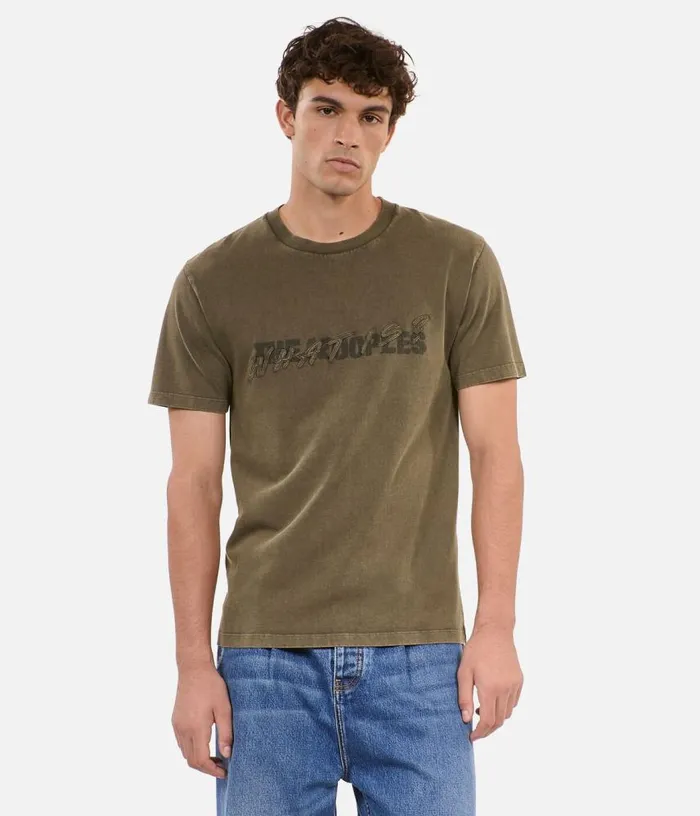 Men Khaki What Tshirt THE KOOPLES Tshirts