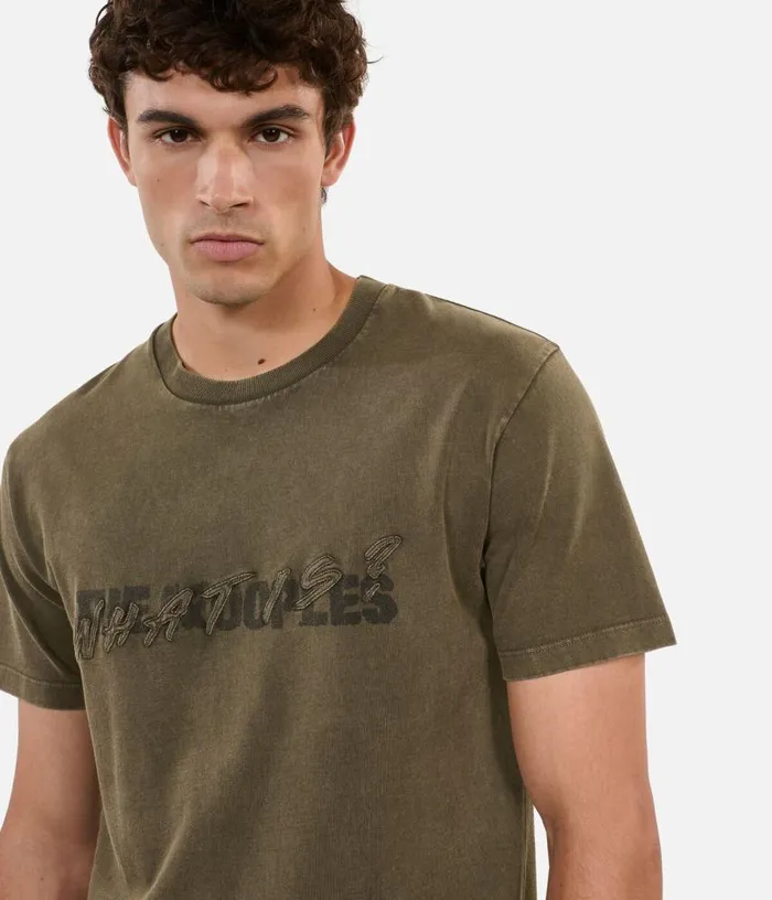 Men Khaki What Tshirt THE KOOPLES Tshirts