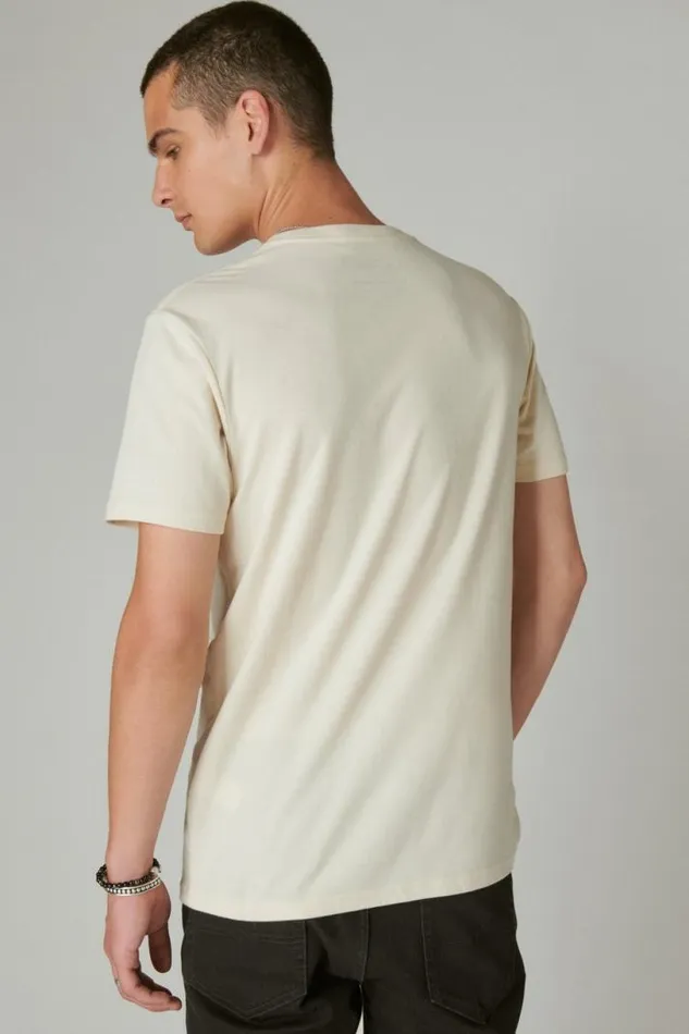 Men Lucky Brand Graphic Tees Bronco Photo Tee Birch