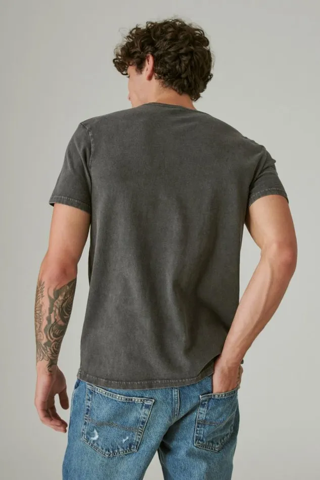 Men Lucky Brand Graphic Tees Chevelle Jet Black