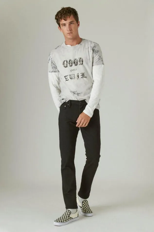 Men Lucky Brand Jeans 110 Slim Advanced Stretch Jean Black Rinse