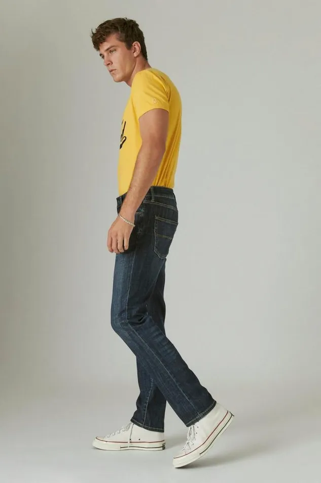 Men Lucky Brand Jeans 410 Athletic Straight Coolmax Stretch Jean Fayette