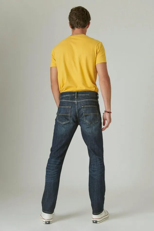 Men Lucky Brand Jeans 410 Athletic Straight Coolmax Stretch Jean Fayette