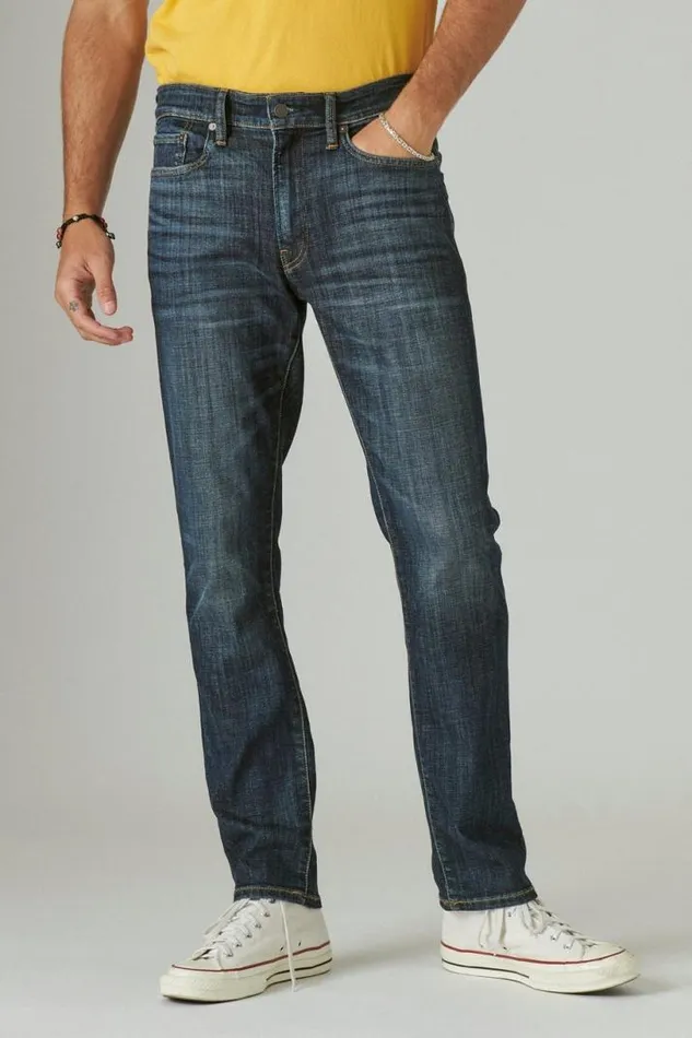 Men Lucky Brand Jeans 410 Athletic Straight Coolmax Stretch Jean Fayette