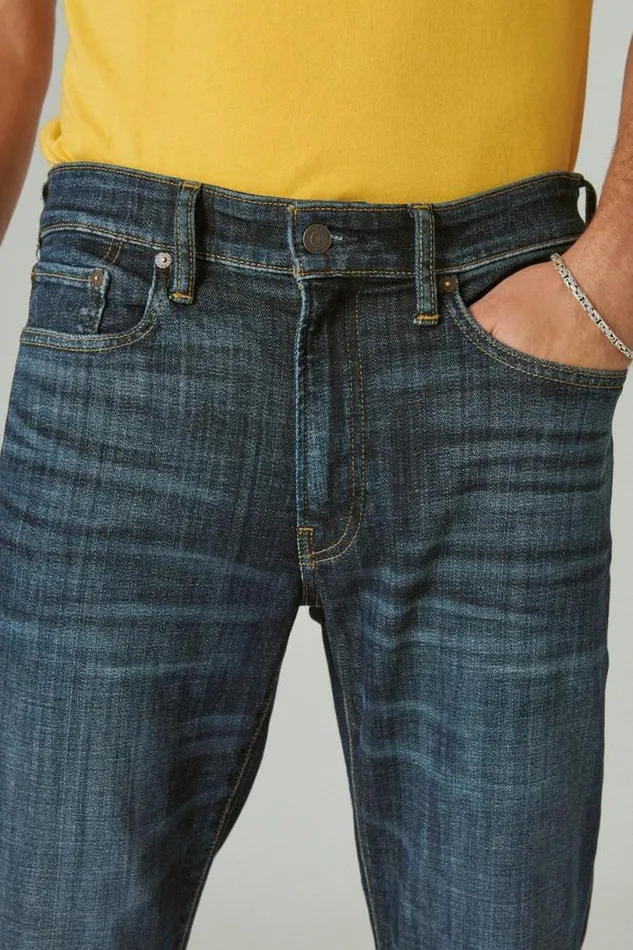 Men Lucky Brand Jeans 410 Athletic Straight Coolmax Stretch Jean Fayette