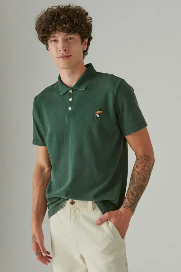 Men Lucky Brand Shirts and Tops Guinness Polo Pine Grove