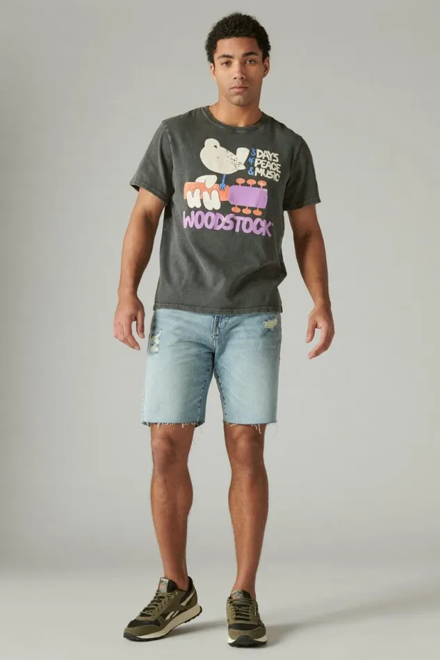 Men Lucky Brand Shorts Athletic Straight Short Sherman