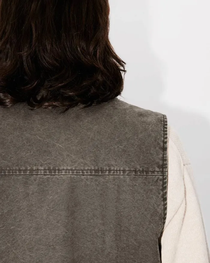 Men Multipocket Gilet Taupe Kenzo Jackets And Coats