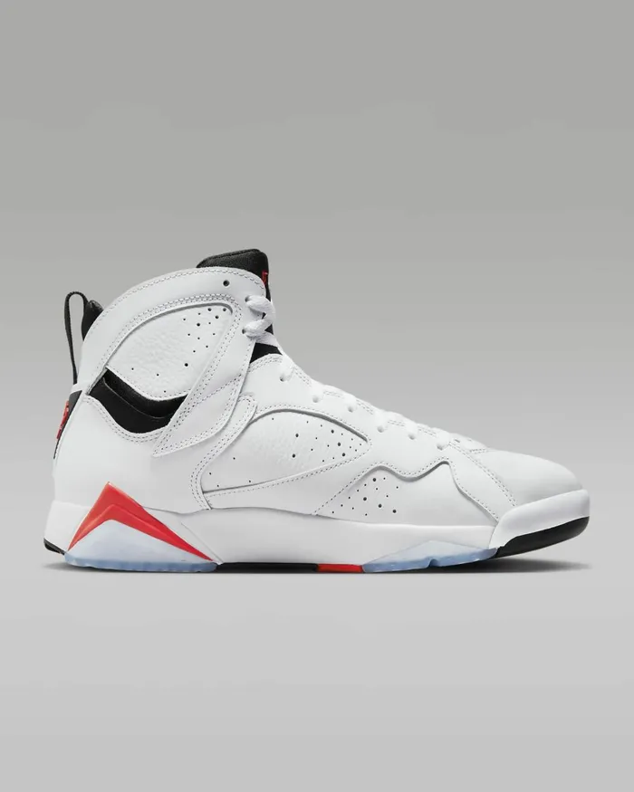 Men Nike All Shoes Air Jordan 7 Retro Whiteblackcrimson