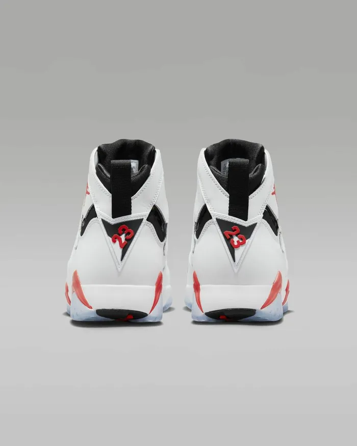 Men Nike All Shoes Air Jordan 7 Retro Whiteblackcrimson