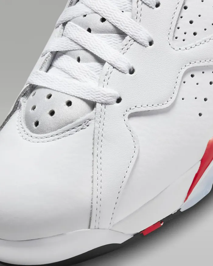 Men Nike All Shoes Air Jordan 7 Retro Whiteblackcrimson