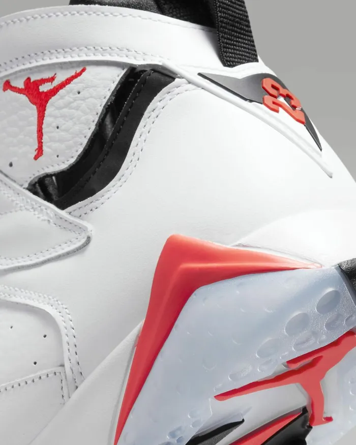 Men Nike All Shoes Air Jordan 7 Retro Whiteblackcrimson