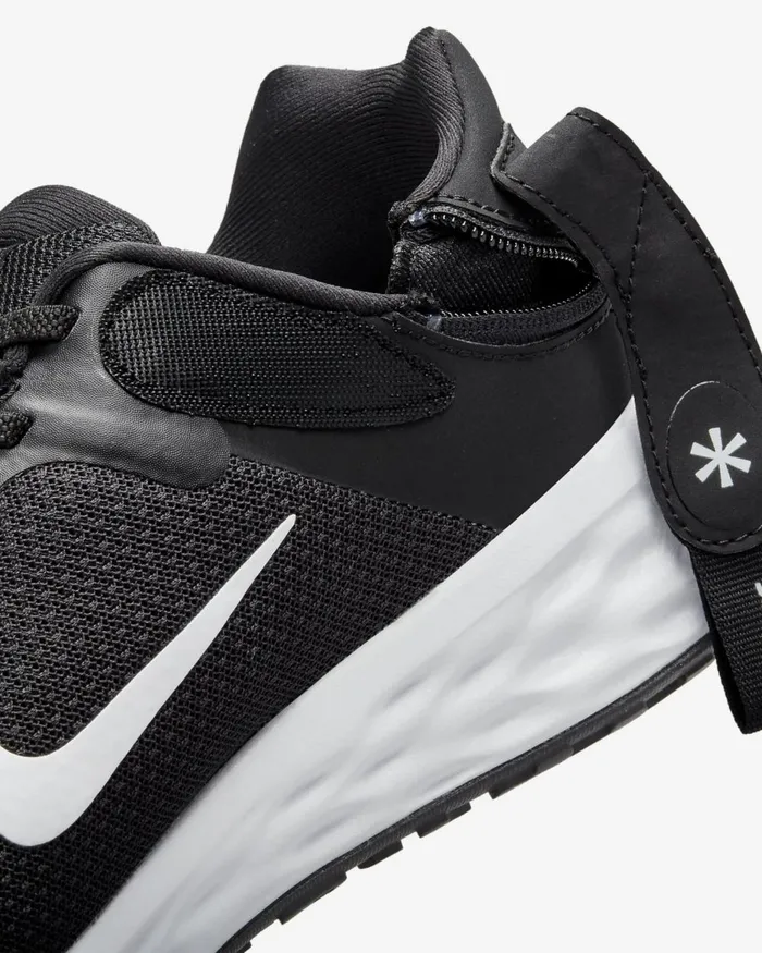 Men Nike All Shoes Revolution 6 FlyEase Blackiron Greywhite