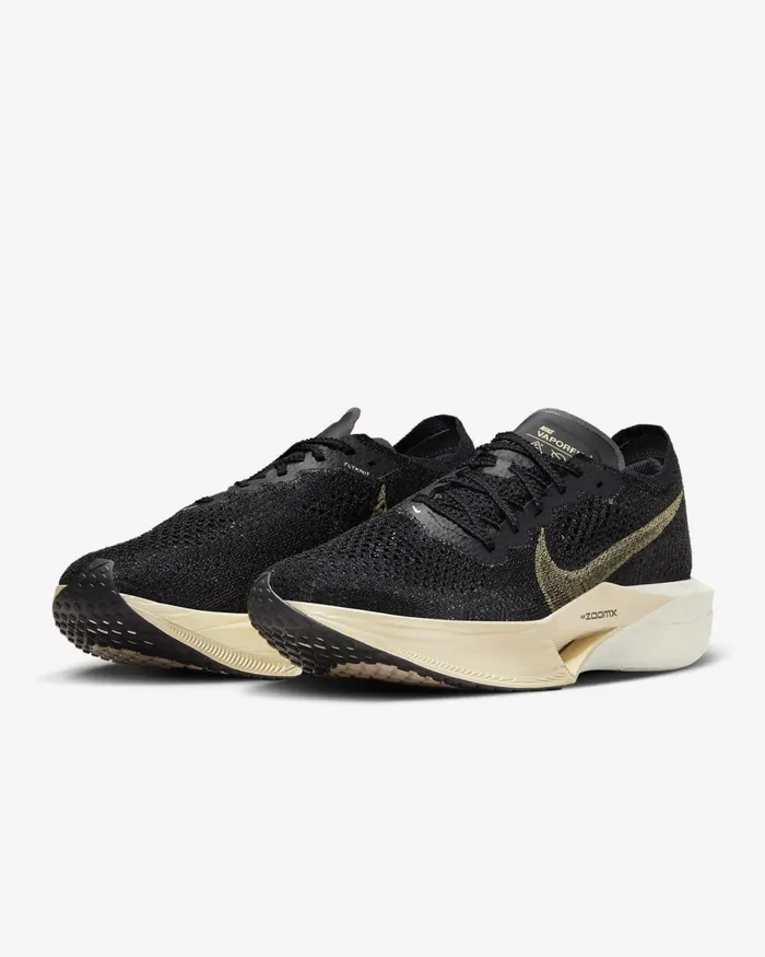 Men Nike All Shoes Vaporfly 3 Blackblackoatmealmetallic Gold Grain