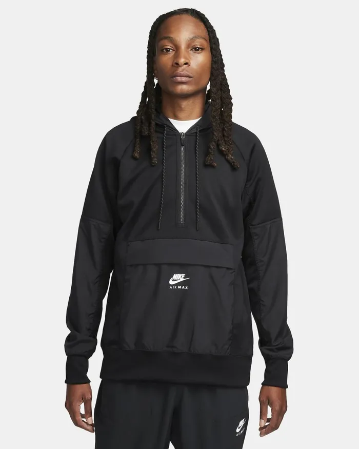 Men Nike Hoodies And Sweatshirts Air Max Blackblackwhite