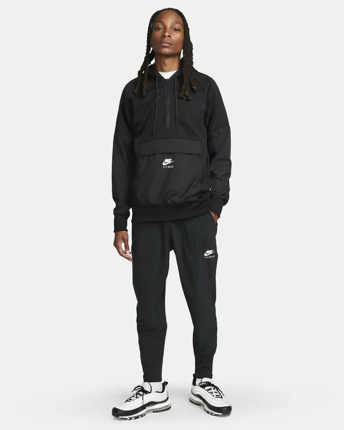 Men Nike Hoodies And Sweatshirts Air Max Blackblackwhite