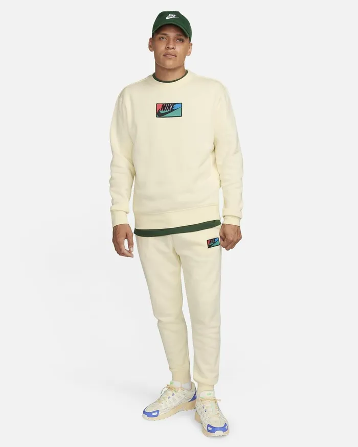 Men Nike Hoodies And Sweatshirts Club Fleece Coconut Milk
