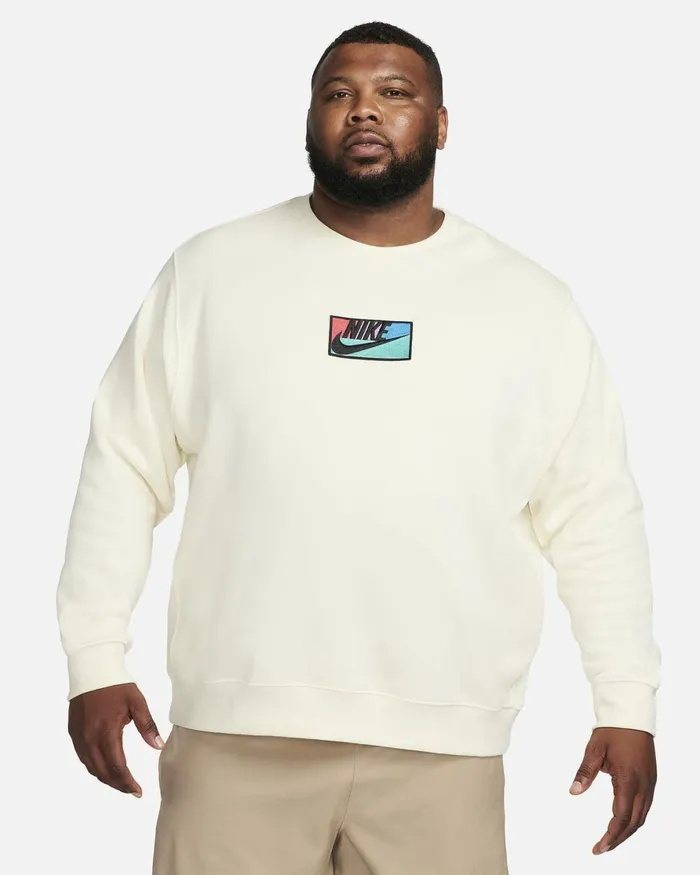 Men Nike Hoodies And Sweatshirts Club Fleece Coconut Milk