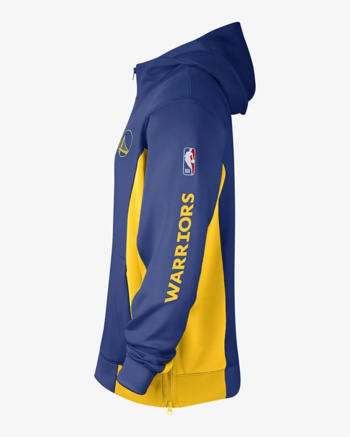 Men Nike Hoodies And Sweatshirts Golden State Warriors Showtime Rush Blueamarilloamarillowhite