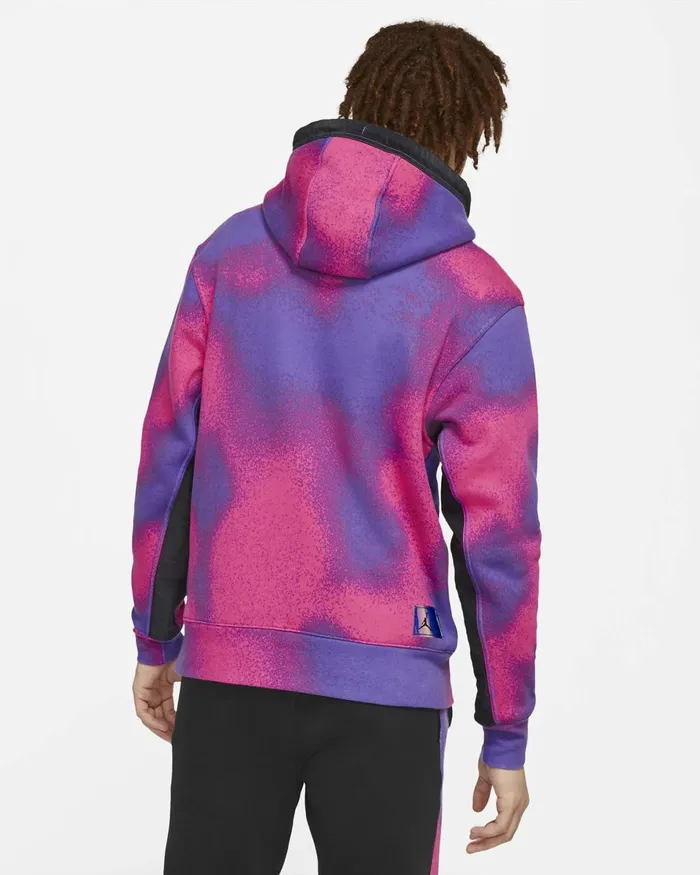 Men Nike Hoodies And Sweatshirts Paris SaintGermain Psychic Purplehyper Pinkblack