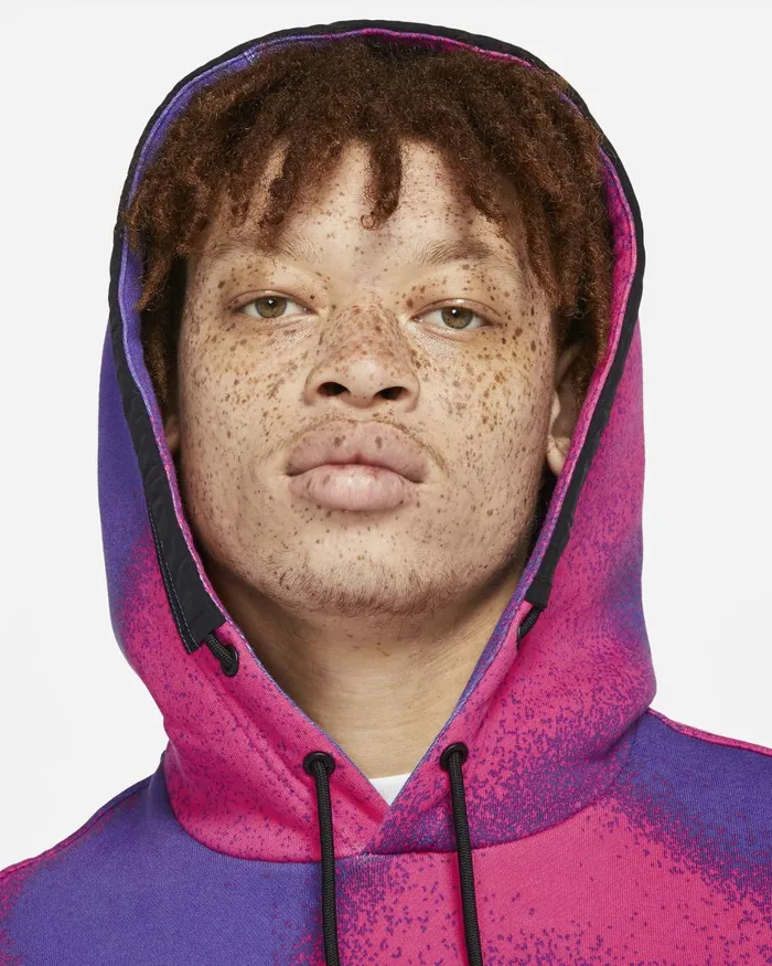 Men Nike Hoodies And Sweatshirts Paris SaintGermain Psychic Purplehyper Pinkblack