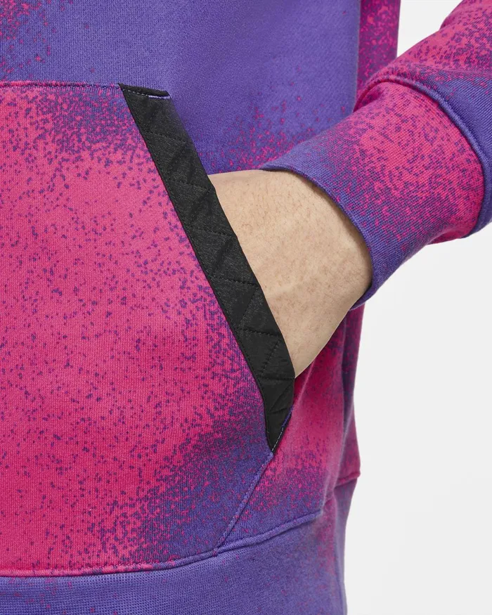 Men Nike Hoodies And Sweatshirts Paris SaintGermain Psychic Purplehyper Pinkblack