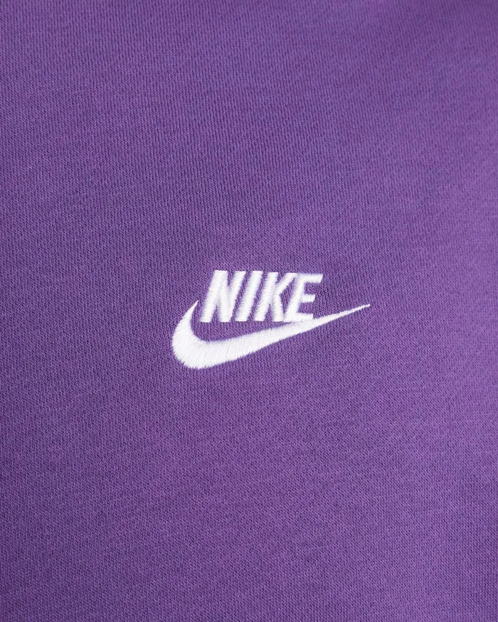 Men Nike Hoodies And Sweatshirts Sportswear Club Fleece Purple Cosmoswhite