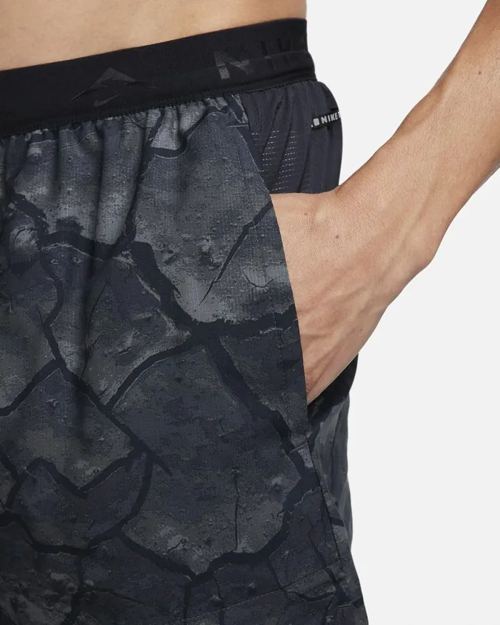 Men Nike Shorts DriFIT Stride Medium Ashblackblackwhite