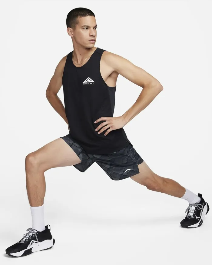 Men Nike Shorts DriFIT Stride Medium Ashblackblackwhite