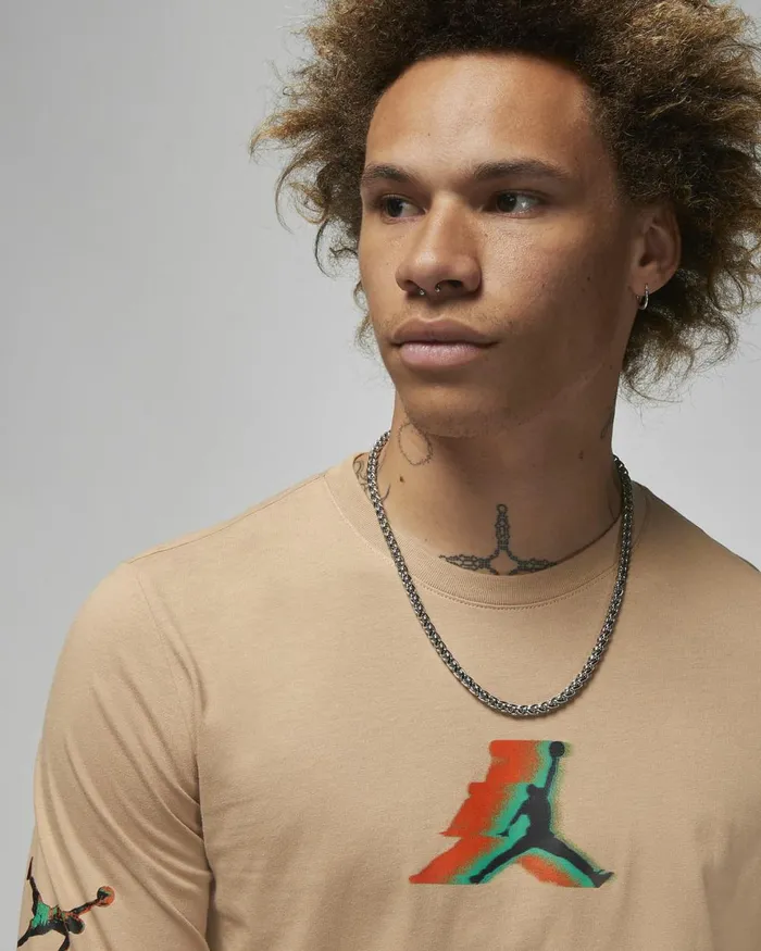 Men Nike Tops And TShirts Jordan Brand Hempblack