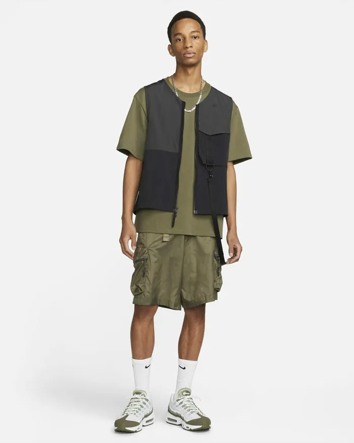 Men Nike Tops And TShirts Sportswear Tech Pack Medium Olivemedium Olive
