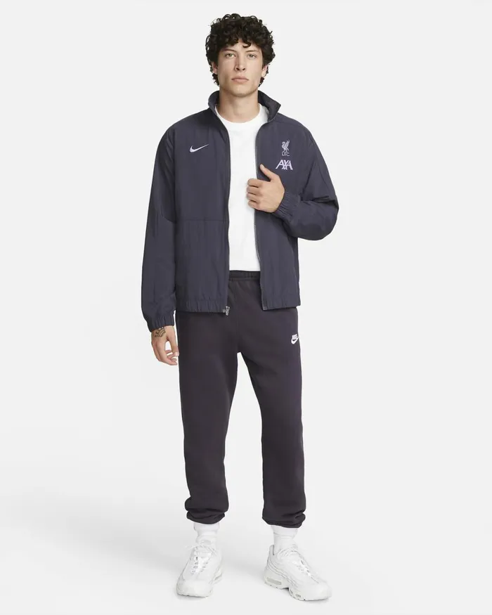 Men Nike Tracksuits Liverpool FC Revival Third Gridironspace Purplespace Purple