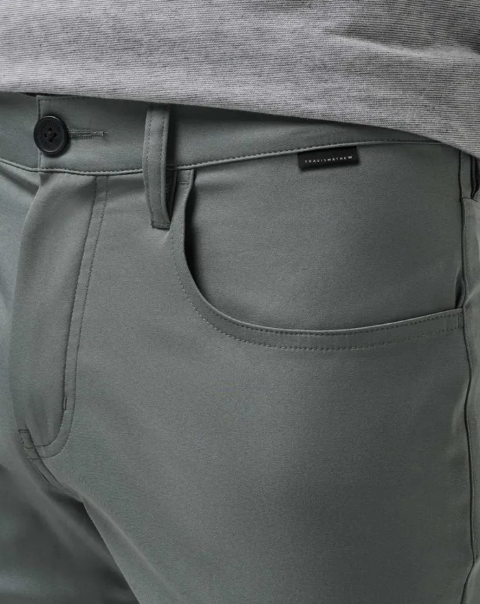 Men Pants TravisMathew OPEN TO CLOSE PANT Balsam Green