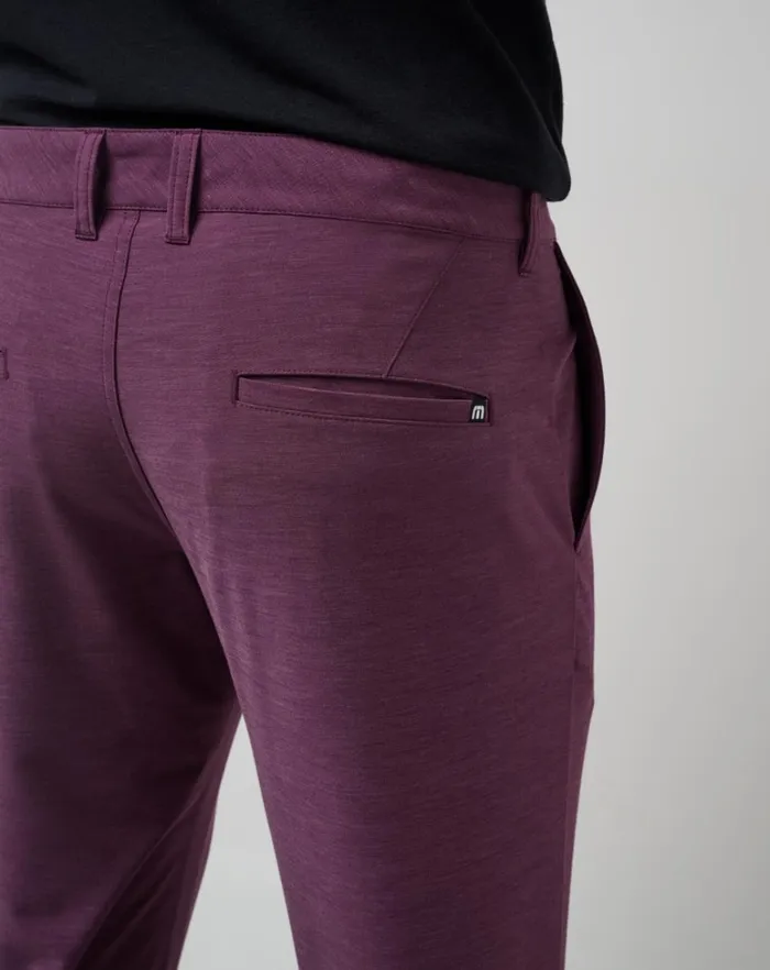 Men Pants TravisMathew OPEN TO CLOSE TECH CHINO PANT Plum Men Pants TravisMathew OPEN TO CLOSE TECH CHINO PANT Plum