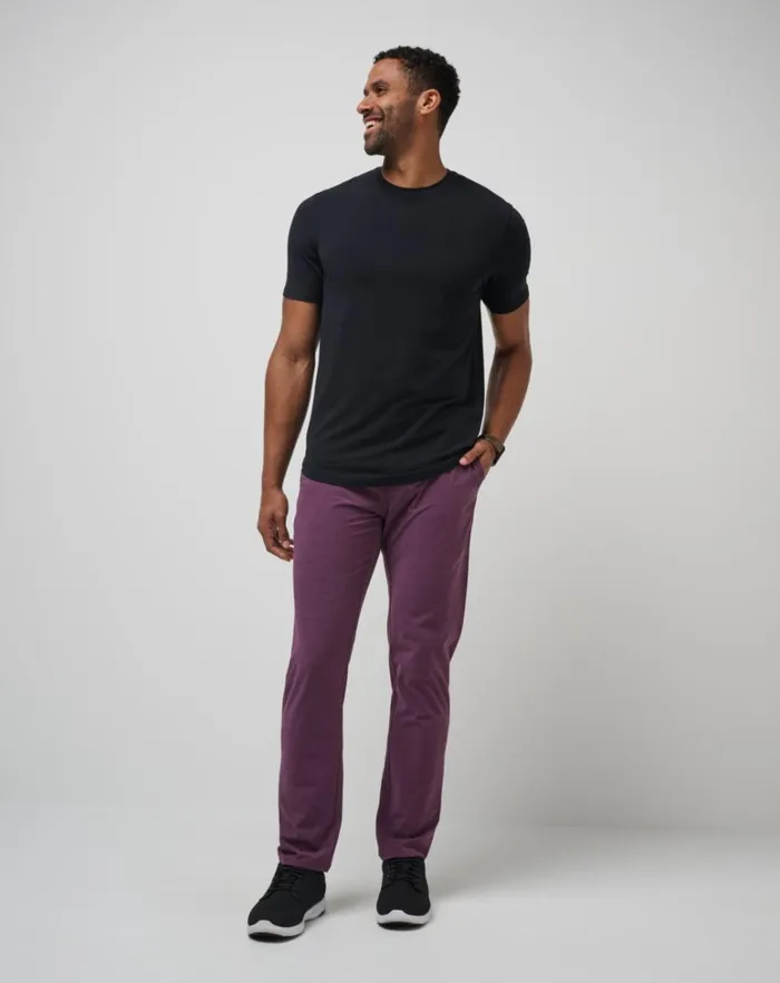 Men Pants TravisMathew OPEN TO CLOSE TECH CHINO PANT Plum Men Pants TravisMathew OPEN TO CLOSE TECH CHINO PANT Plum
