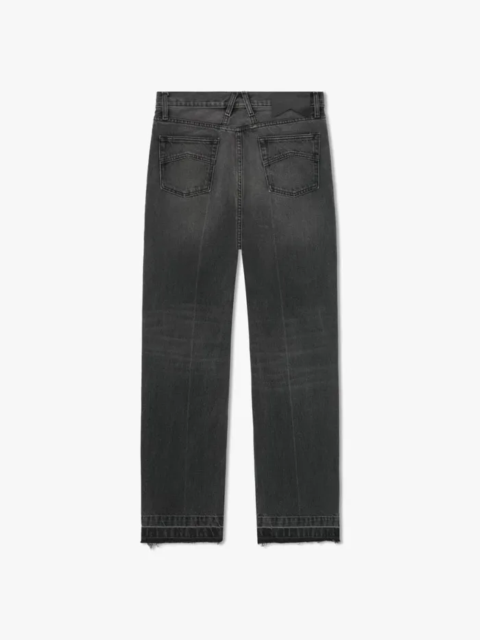 Men Rhude Pants BEACH BUM DENIM Black Men Rhude Pants BEACH BUM DENIM Black
