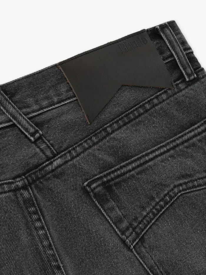 Men Rhude Pants BEACH BUM DENIM Black Men Rhude Pants BEACH BUM DENIM Black
