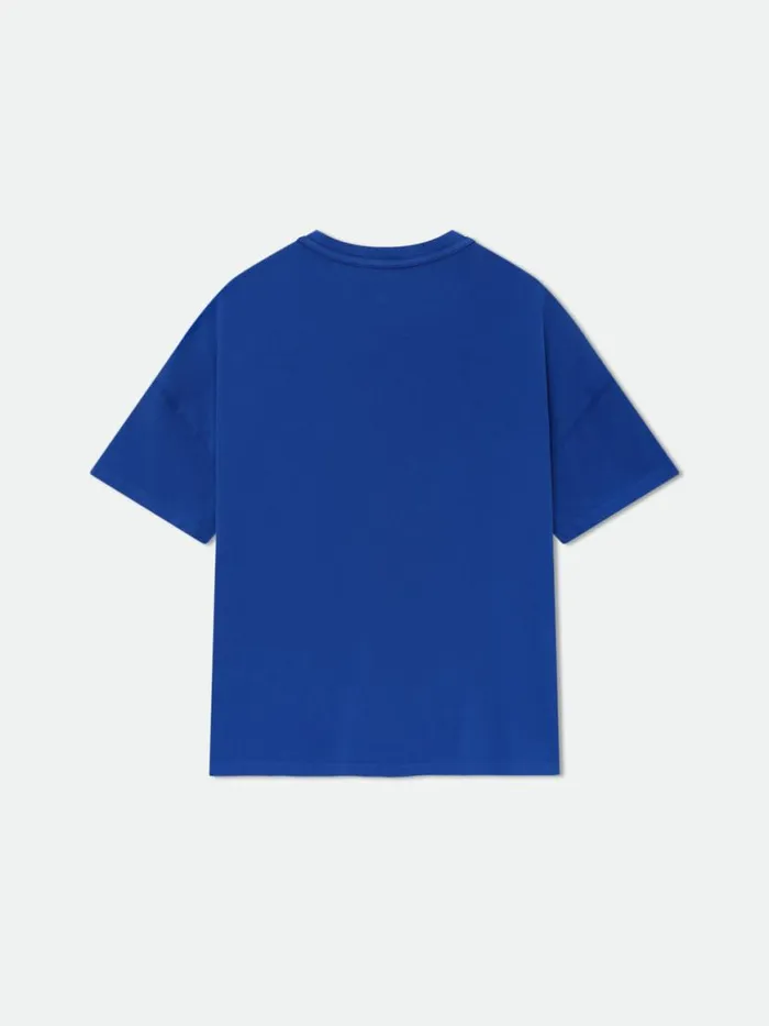 Men Rhude Tees REVERSE TEE Vtg Cobalt Blue Men Rhude Tees REVERSE TEE Vtg Cobalt Blue