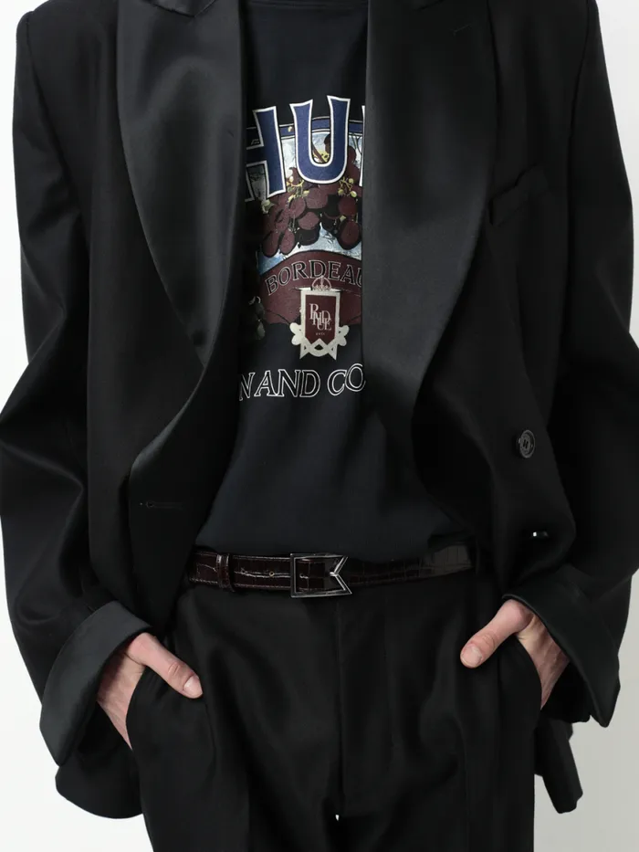 Men Rhude Tees TOWN AND COUNTRY TEE Vtg Black