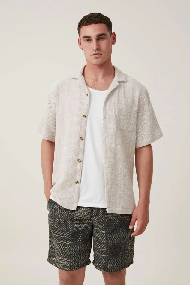 Men Shorts Cotton On Kahuna Short Black Patchwork