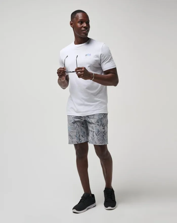 Men Shorts TravisMathew GARDEN ISLE SHORT 9IN Heather Light Grey