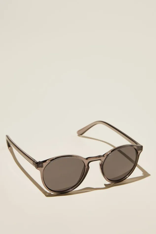 Men Sunglasses Cotton On Lorne Polarized Sunglasses Midnight Crystal Smoke