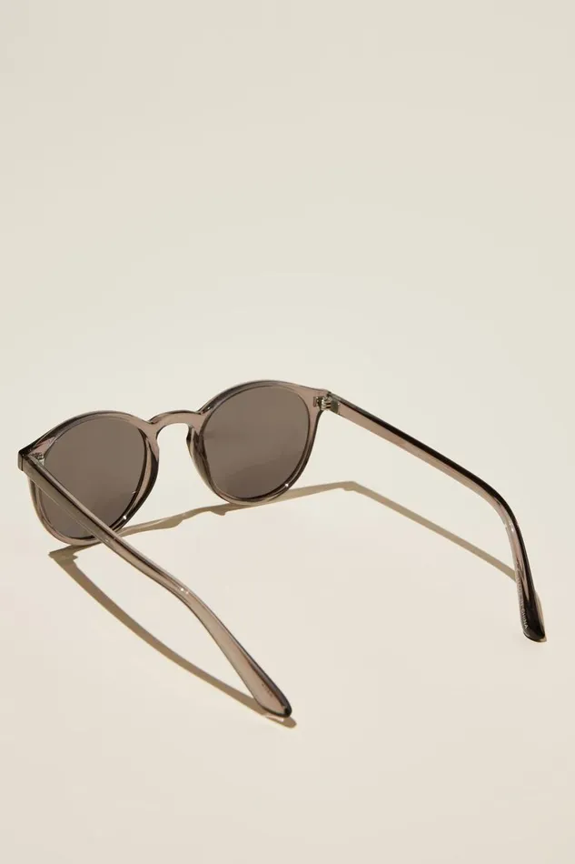 Men Sunglasses Cotton On Lorne Polarized Sunglasses Midnight Crystal Smoke