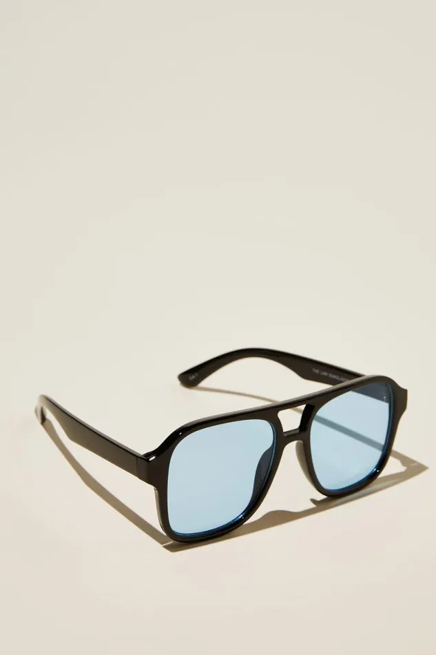 Men Sunglasses Cotton On The Law Sunglasses Black Blue