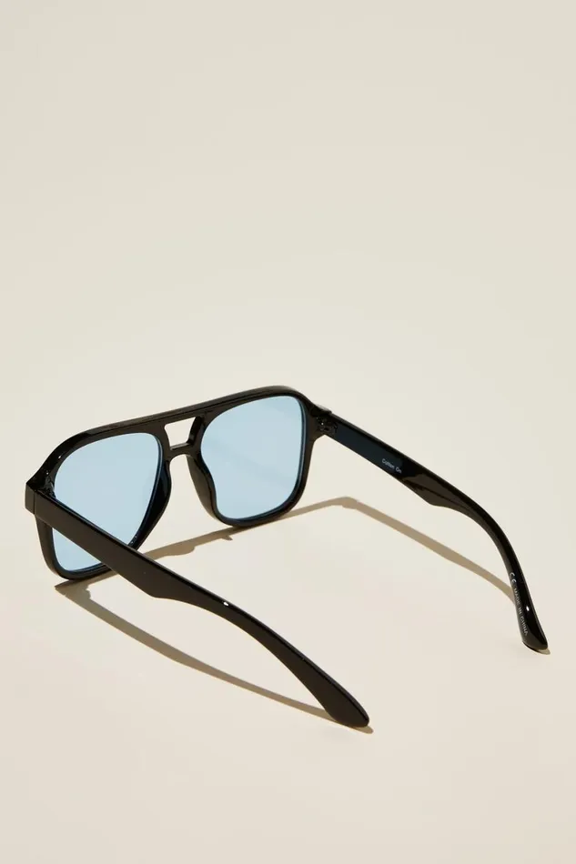 Men Sunglasses Cotton On The Law Sunglasses Black Blue
