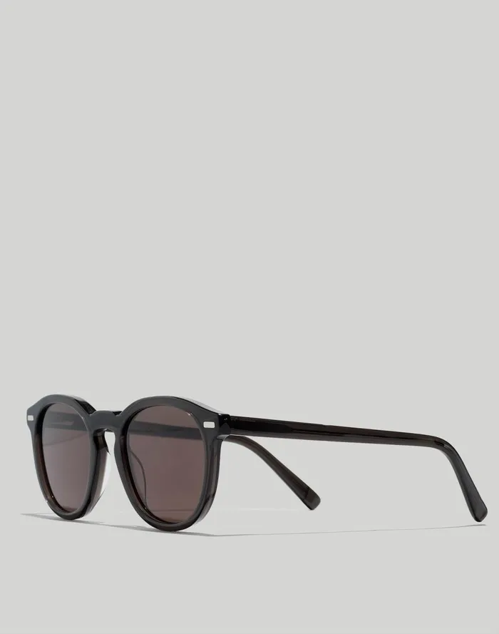 Men Sunglasses Madewell Round Acetate Sunglasses True Black