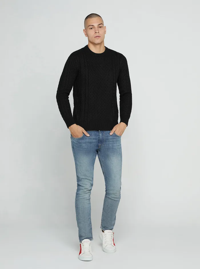 Men Sweaters and Knits GUESS Black Paise Norvegian Jumper Men Sweaters and Knits GUESS Black Paise Norvegian Jumper