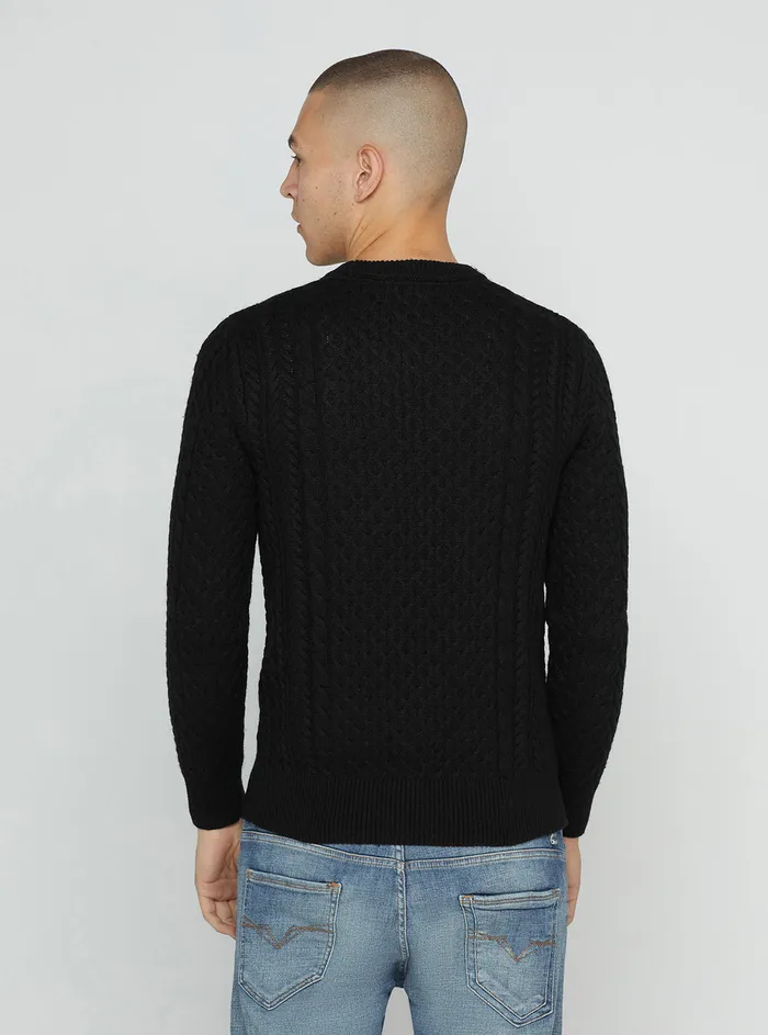 Men Sweaters and Knits GUESS Black Paise Norvegian Jumper Men Sweaters and Knits GUESS Black Paise Norvegian Jumper