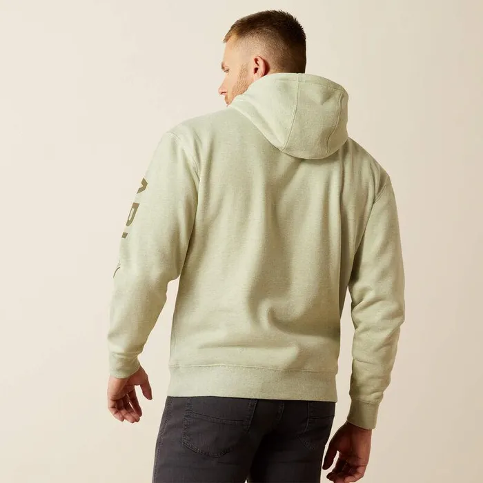 Men Sweatshirts and Hoodies Ariat Ariat Logo Hoodie Sage Heather Men Sweatshirts and Hoodies Ariat Ariat Logo Hoodie Sage Heather